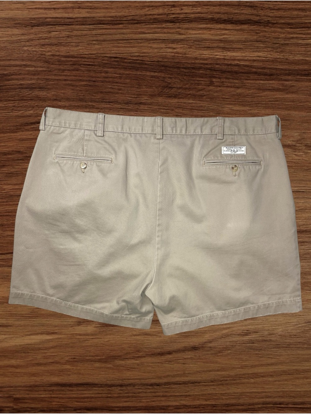 Polo Ralph Lauren Vintage Andrew Short. 5.5” Pleated Khaki Shorts. Size 42 - Picture 3 of 5